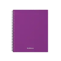 Тетрадь на спирали ErichKrause. Glance Vivid А5, 80 листов, в клетку, пластиковая обложка, блок офсет, 100% белизна, МИКС