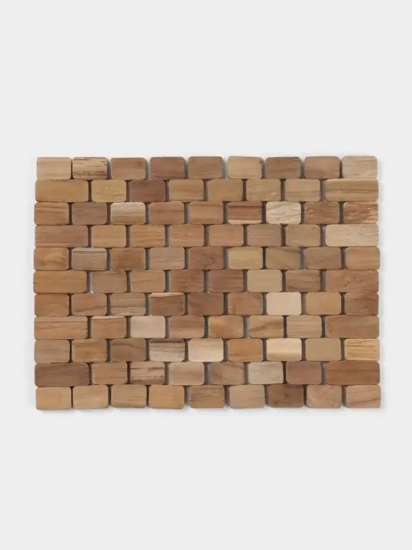 Коврик из тикового дерева, 30&times;20&times;0.7 см