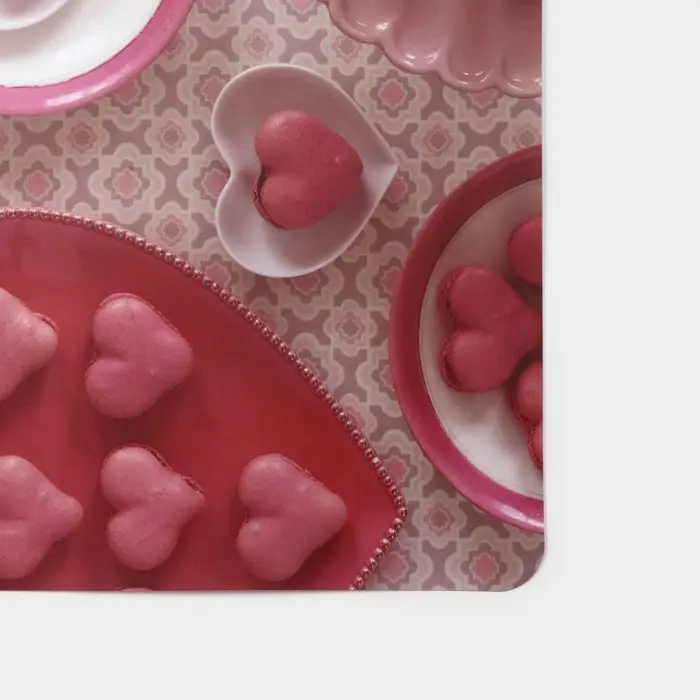 Салфетка сервировочная на стол Доляна «Розовый десерт», 42×27 см, розовая