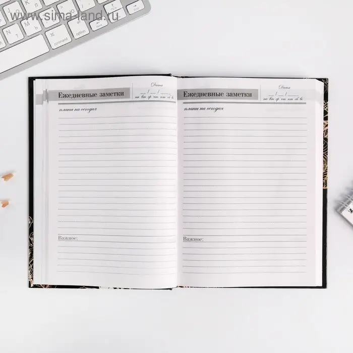 Ежедневник недатированный, А5, 160 л., твердая обложка &laquo;Золотой учитель&raquo;