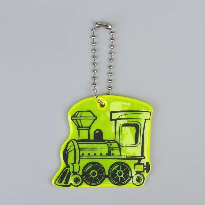 Светоотражающий элемент «Паровоз», двусторонний, 4.9×5.5 см, МИКС