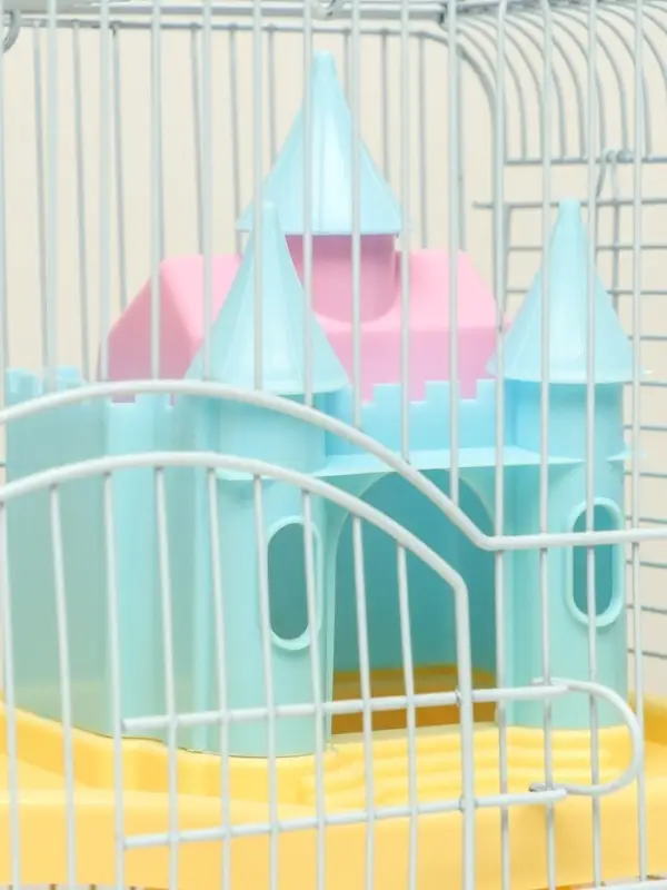Клетка для грызунов &laquo;Пижон&raquo;, 27&times;21&times;31 см, укомплектованная, с замком, жёлтая