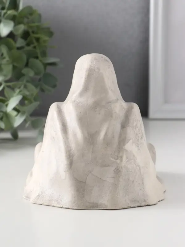 Подсвечник «Безликий», 11×11×11.5 см, серый