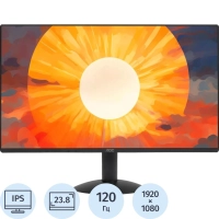 Монитор 23.8 AOC 24B30H3 Black (IPS, FHD, 120Hz, HDMI 1.4 (AC ext))