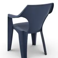 Кресло садовое Decorona DeForma, 55&times;53.5&times;78.5 см, пластиковое, цвет графитовый шторм