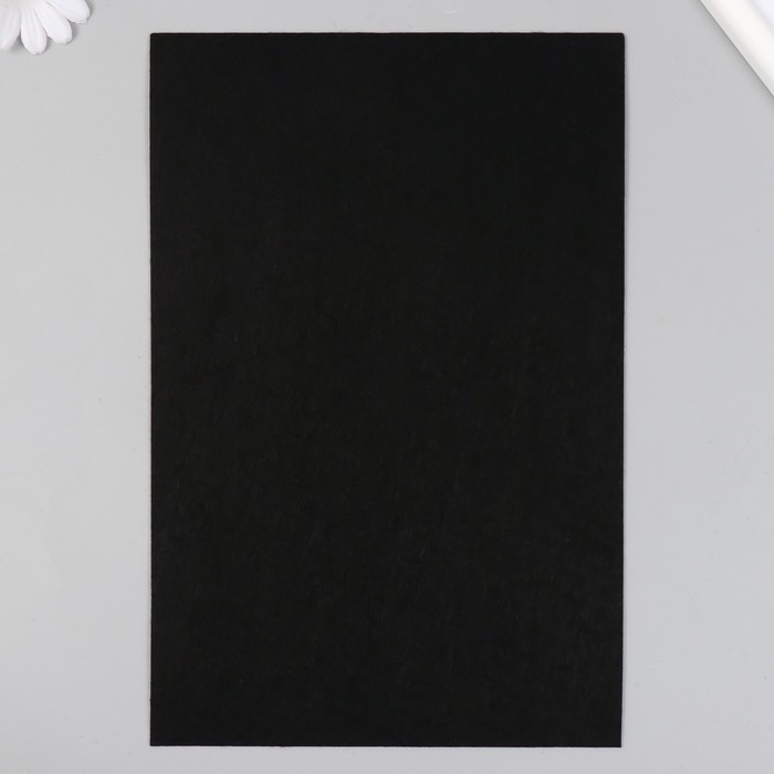 Фетр жесткий 1 мм "Чёрный" набор 10 листов формат А4
