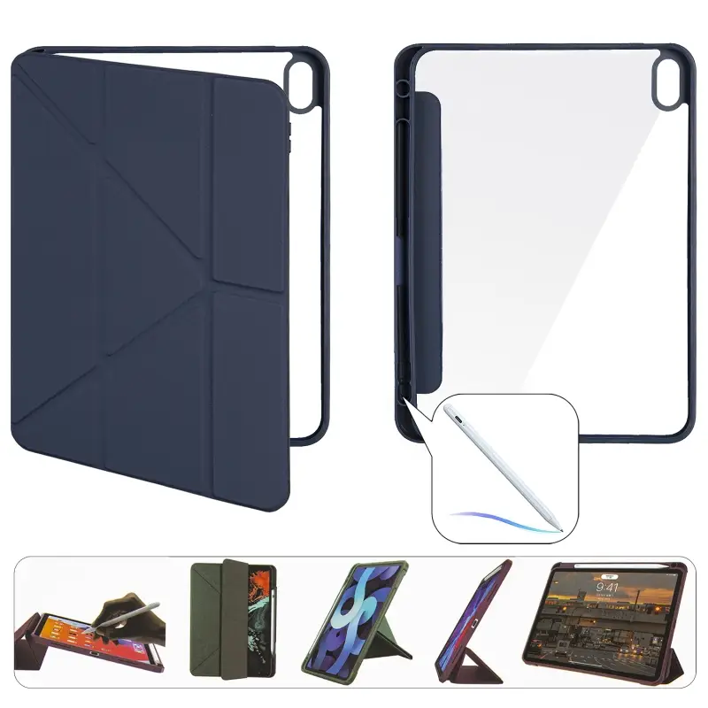 Чехол-книжка iPd 10 (2022) 10.9 Smart Case Crystal Folio (Pencil) Dark Blue