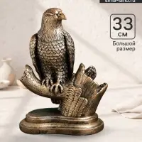 Фигура гипс &laquo;Сокол&raquo;, 23&times;13&times;33 см, под бронзу