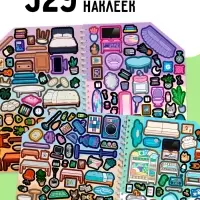 Книга с многоразовыми наклейками &laquo;Создай свой дом. Клей, вырезай, играй!&raquo;