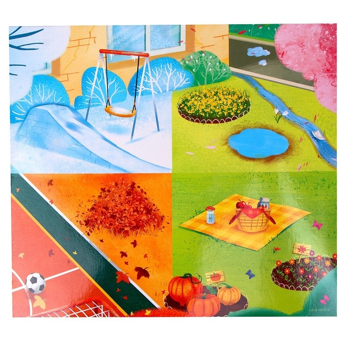 Развивающие магниты «Времена года» Развивающие магниты «Времена года»