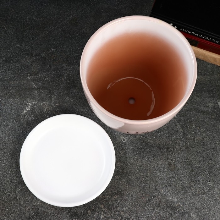 Горшок цветочный Горшок цветочный "Цветы" 5 л, белый