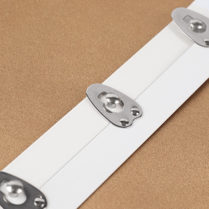 Бюск-застёжка для корсета, 30 см, цвет белый/серебряный Бюск-застёжка для корсета, 30 см, цвет белый/серебряный