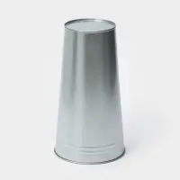 Вазон оцинкованный без ручек, 9 л, h=39 см, ГОСТ