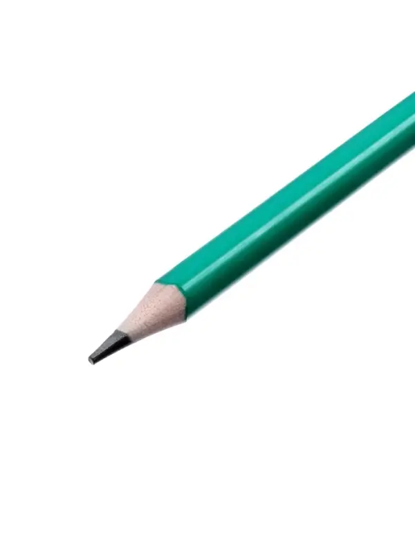 Набор карандашей чернографитных Calligrata. Classic, 12 штук, HB, с ластиком, трёхгранные, пластиковые, зелёный корпус