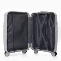 Чемодан на колёсах, 20", кодовый замок, 36&times;20&times;54 см, серый