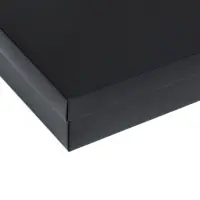 Коробка подарочная складная, упаковка, крышка-дно, чёрная, 20&times;20&times;6 см
