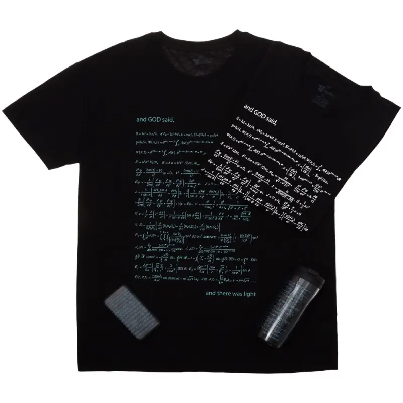 Футболка мужская «Да будет свет», со светящимся принтом, размер L Футболка мужская «Да будет свет», со светящимся принтом, размер L