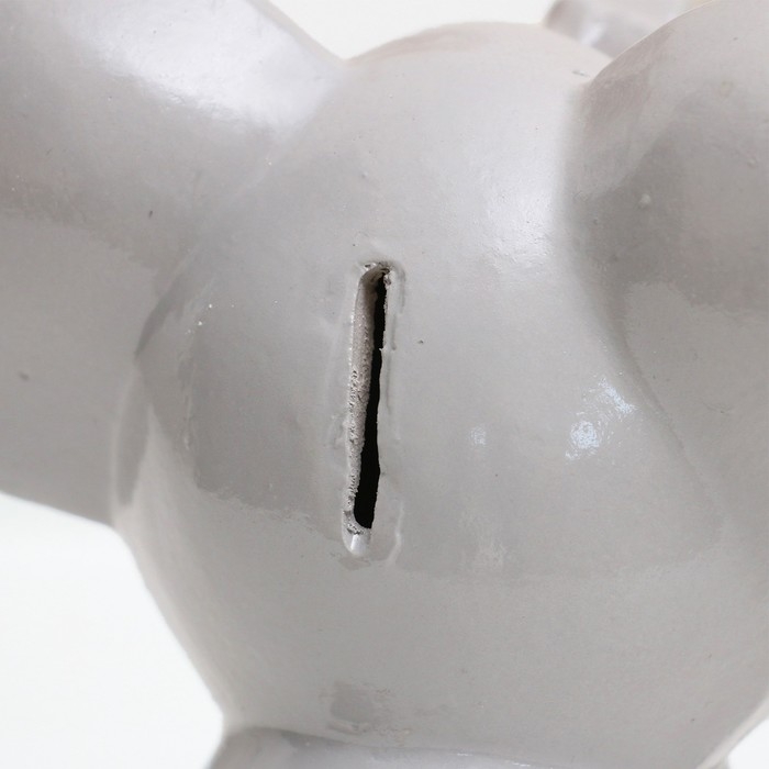 Копилка Копилка "Слоник" серый, 17см