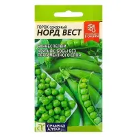 Семена Горох &laquo;Норд Вест&raquo;, раннеспелый, сахарный, 10 г, &laquo;Семена Алтая&raquo;