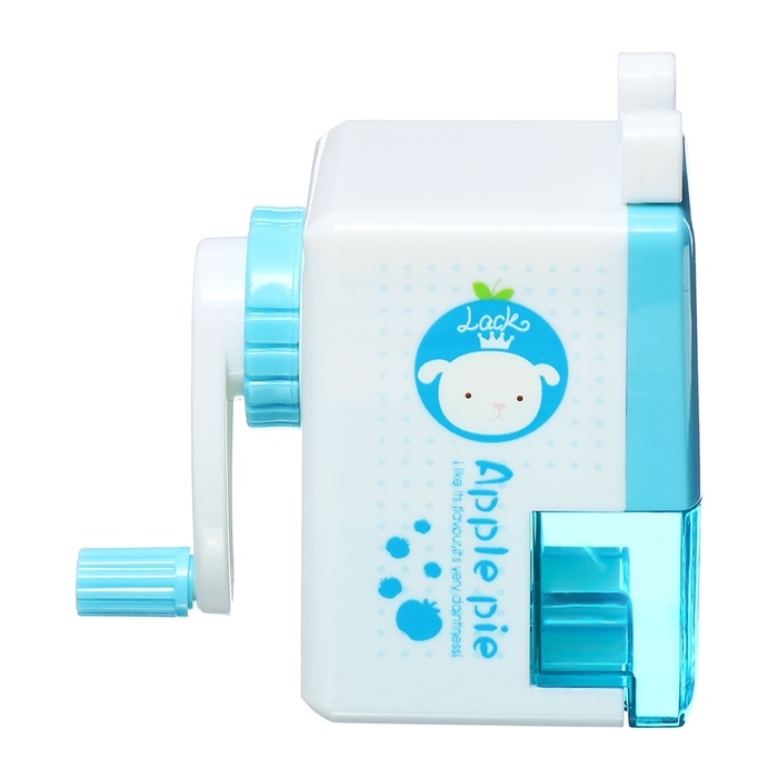 Точилка механическая с контейнером Классика Голубой