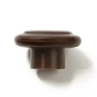 Ручка мебельная пластмассовая, d=35, цвет шоколад