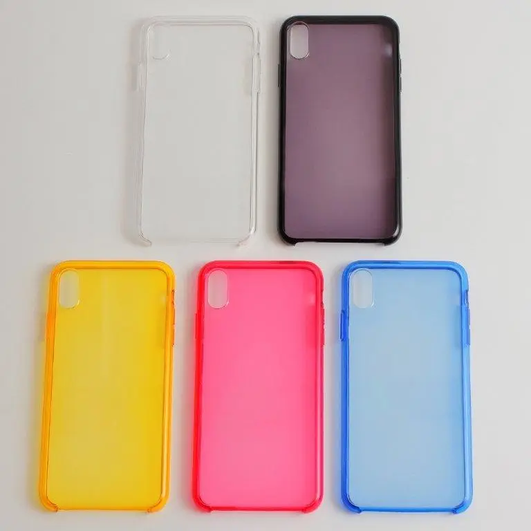 Чехол iPh XS MAX PC Clear цветные Чехол iPh XS MAX PC Clear цветные