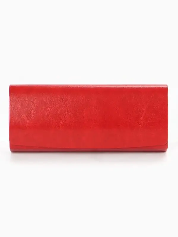 Футляр для очков на магните, 15.5&times;3.3&times;6 см, красный