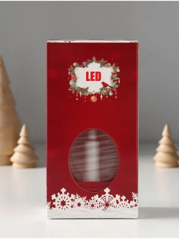 Фонарь светодиодный, декоративный, 1 LED, от батареек 3&times;AG13, свечение тёплое белое