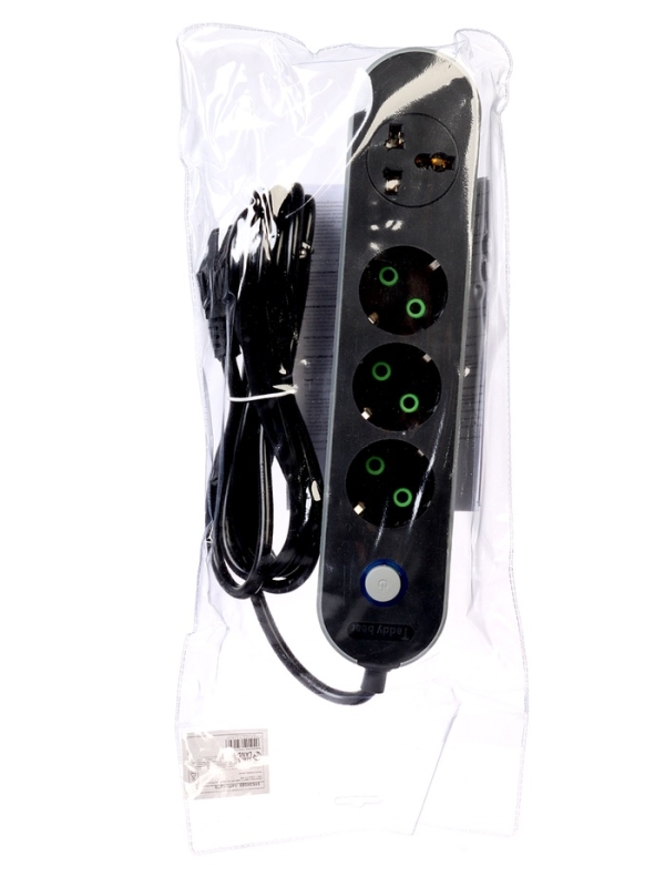 Удлинитель 3 евро + 1 унив. роз, 3м, 1300 Вт, 3х0.75 мм2, с з/к, с выкл. Удлинитель 3 евро + 1 унив. роз, 3м, 1300 Вт, 3х0.75 мм2, с з/к, с выкл.