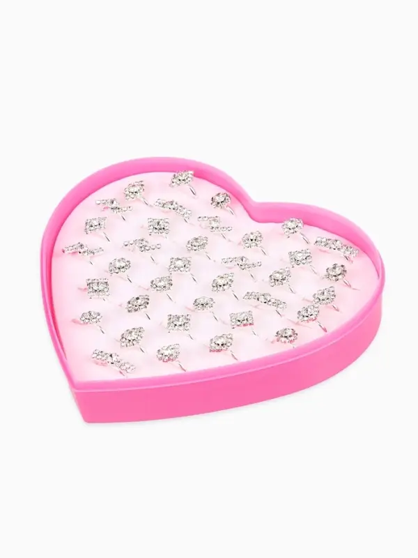 Кольцо &laquo;Выбражулька. Королевское&raquo;, форма МИКС, белое в серебре, безразмерное