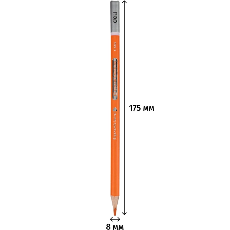Карандаши цветные Deli EC00235 Color Emotion липа 36цв/наб. мет.кор