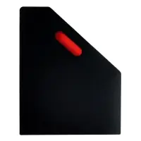 Лоток для бумаг А4, вертикальный, пластиковый, 13 отделений, чёрный