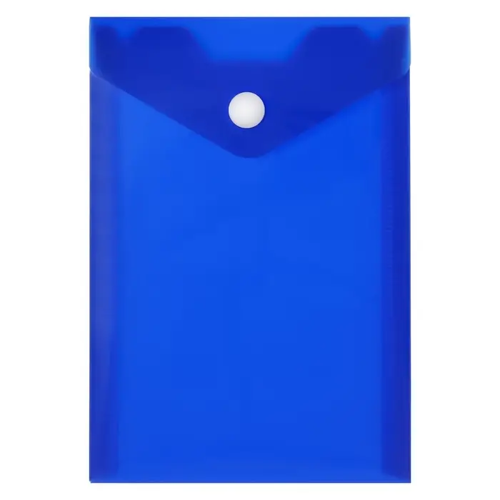 Папка-конверт на кнопке, А6, 180 мкм, вертикальная, глянцевая, МИКС