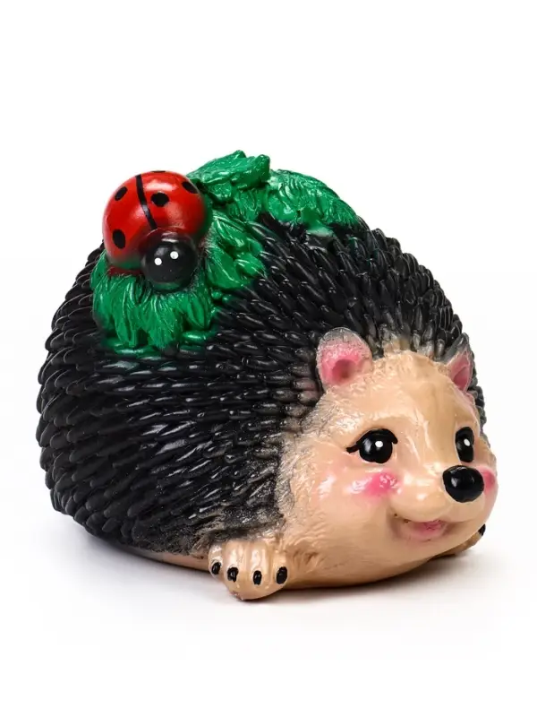 Садовая фигура из гипса &laquo;Ёж с божьей коровкой&raquo;, 24&times;17&times;17 см
