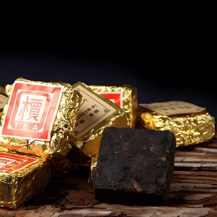 Китайский выдержанный чай Шу Пуэр Китайский выдержанный чай Шу Пуэр "ДЖЕКИЧАЙ", кубик, Юньнань, новый год, 100 г