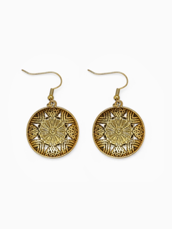 Серьги «Ажур» винтаж, цвет чёрный в чернённом серебре Серьги «Ажур» винтаж, цвет чёрный в чернённом серебре