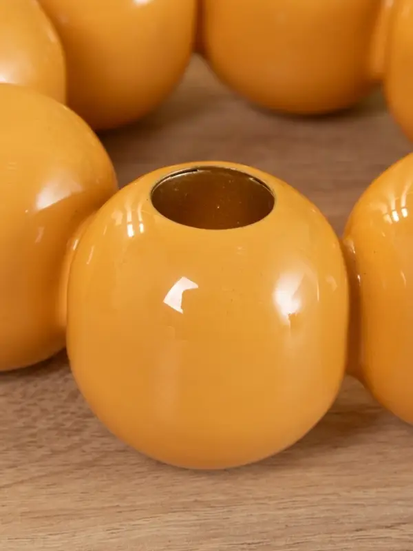 Подсвечник на 4 свечи  Подсвечник на 4 свечи "Бусы" с 8 сферами, песок 19х19х5,5 см