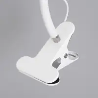 Лампа настольная RISALUX &laquo;Офисный белый&raquo;, светодиодная, на прищепке, от USB, 11&times;7.5&times;60.5 см