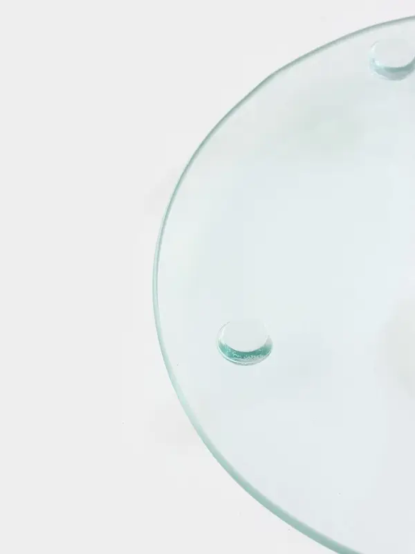 Подставка для торта Magistro &laquo;Восток&raquo;, d=32 см, вращающаяся, стекло, чёрная