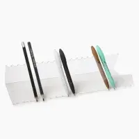 Подставка горизонтальная для ручек и карандашей 20 шт., 31.5&times;11&times;6 см, оргстекло 2 мм В ЗАЩИТНОЙ ПЛЁНКЕ