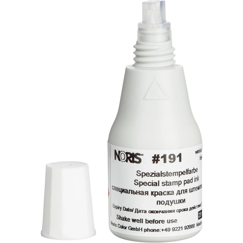 Краска штемпельная универс. 191А,бел.д/синт.ткани,мет.,пласт. 25мл Германия