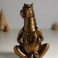 Копилка "Лошадь с подковой" 14х15х24 см, бронза Копилка "Лошадь с подковой" 14х15х24 см, бронза