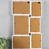 Фоторамка МДФ, стекло на 6 фото 10х15, 13х18, 15х20 см "Воспоминания" белая 51х31,5х2,2 см 1090674 Фоторамка МДФ, стекло на 6 фото 10х15, 13х18, 15х20 см "Воспоминания" белая 51х31,5х2,2 см 1090674