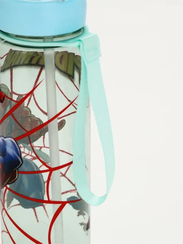 Бутылка пластиковая с трубочкой &laquo;Супергерой&raquo;, 800 мл