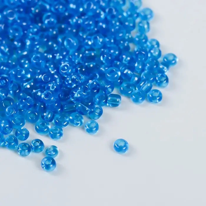 Бисер  Бисер "Zlatka" 08/0, 3 мм, 10 г 0003B т.голубой