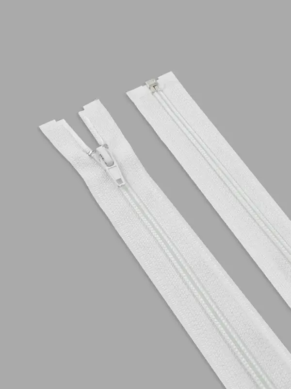 Молния &laquo;Спираль&raquo;, №5, разъёмная, замок автомат, 60 см, белая