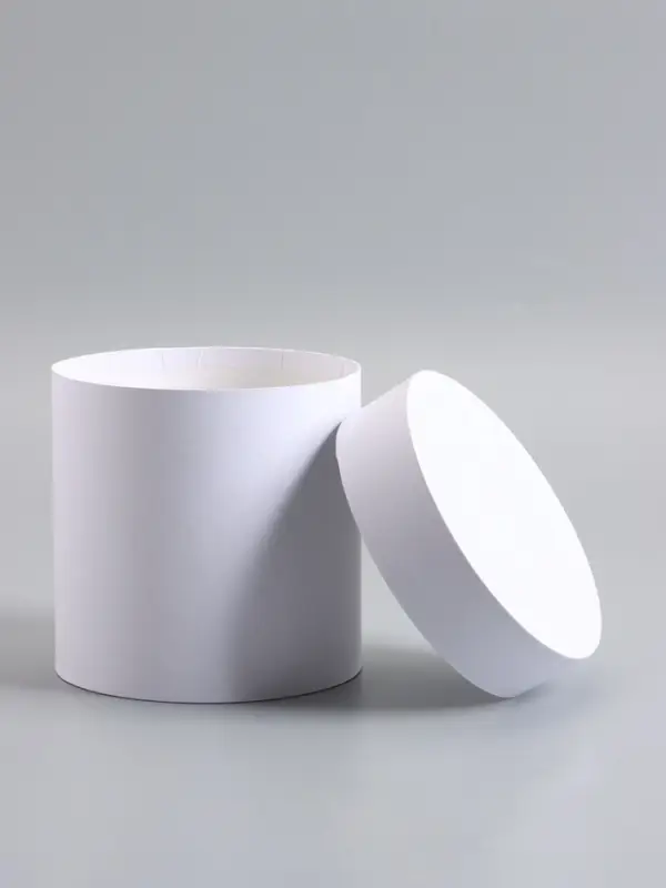 Шляпная коробка белая, 15 х 15 см