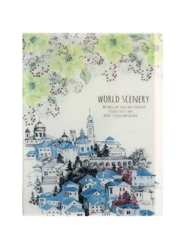 Папка формат А4, с 40 прозрачными файлами &laquo;Город&raquo;, МИКС