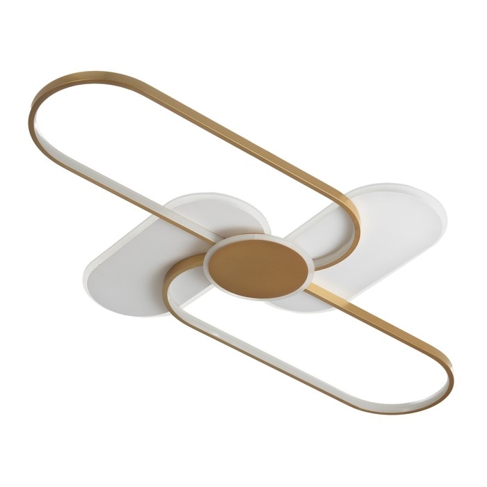 Светильник Светильник "Лайн" LED 90Вт 4000К бело-золотой 110х67х6 см BayerLux