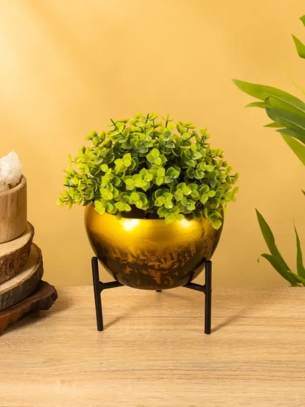 Кашпо на подставке  Кашпо на подставке "Горшочек для мёда" железо 15х15х15 см